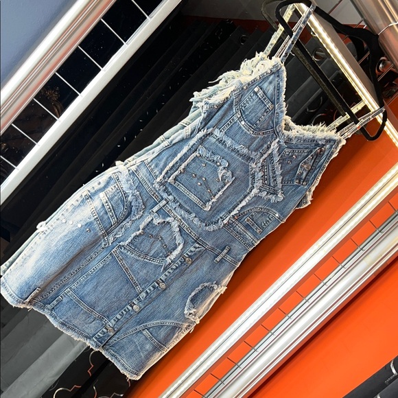 Dresses & Skirts - 💎 Boutique Luxe Rhinestone Patchwork Mini 💎